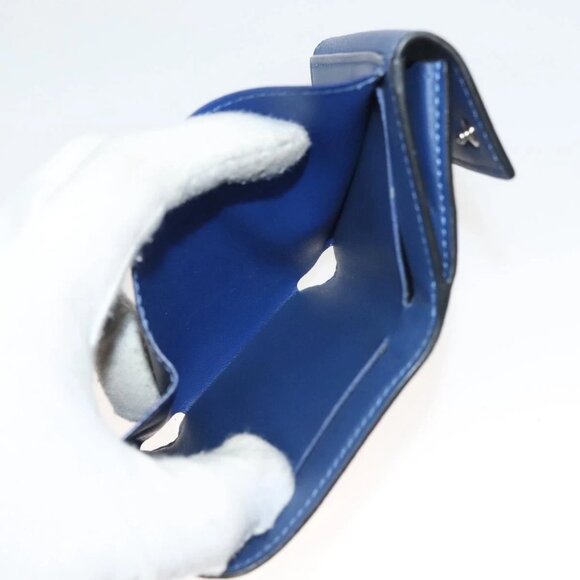LOUIS VUITTON Taigalama Discovery Compact wallet Wallet Blue M67620 Auth 134375 - Picture 10 of 16